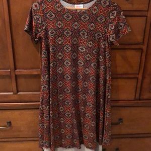 Lularoe XXS Multicolor tribal long dress